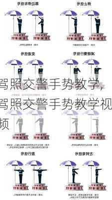 驾照交警手势教学,驾照交警手势教学视频